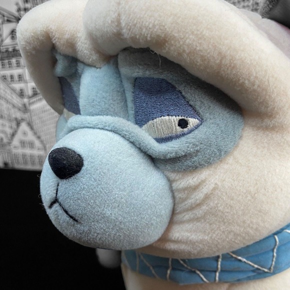 Vintage Disney Pocahontas PERCY The Pug Dog 12" Plush Stuffed Animal Toy White - Picture 15 of 16